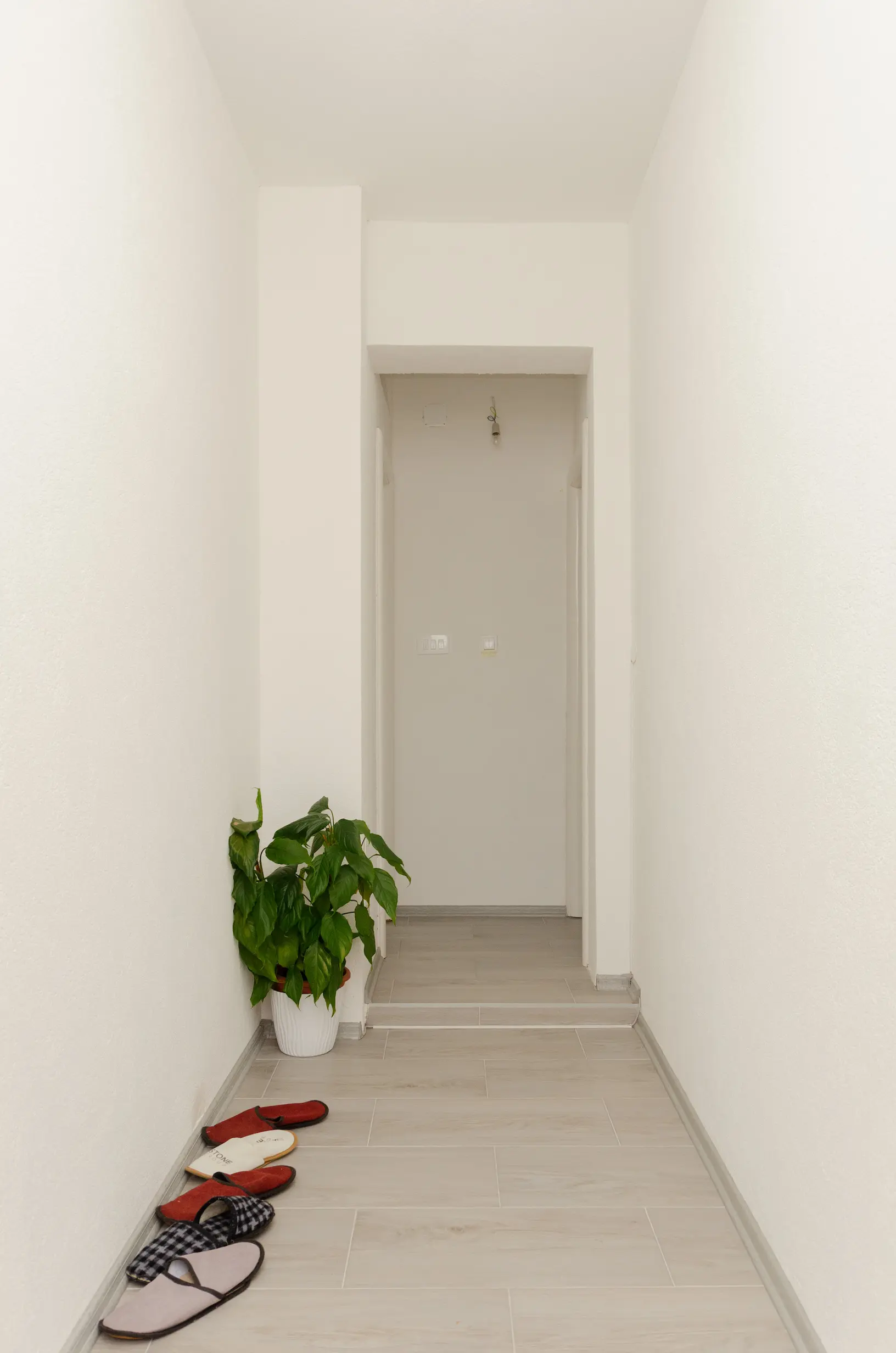 Ground Level Apartment Hallway
